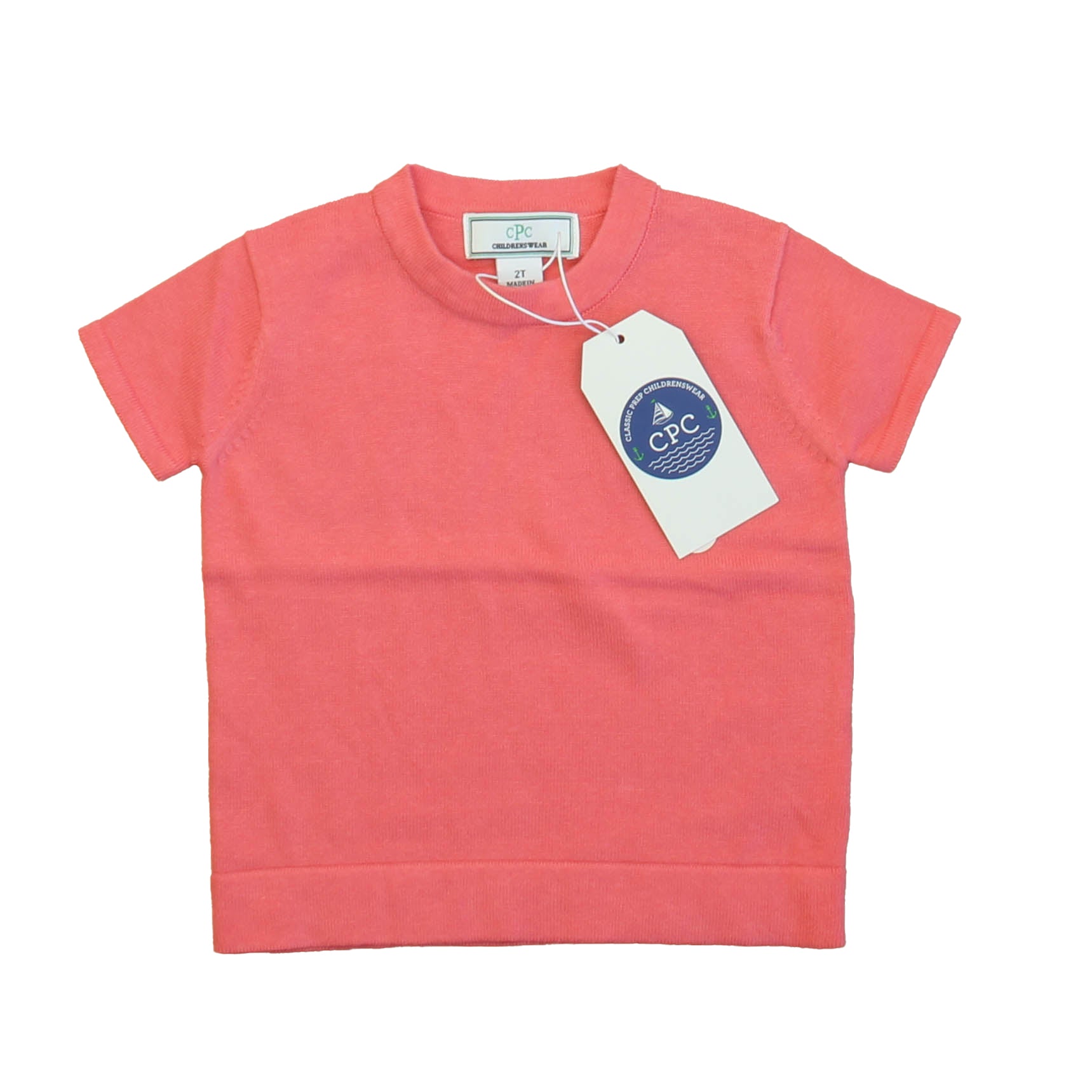 Classic Prep Girls Sunkissed Coral Sweater Size: 2-5T Sunkissed Coral