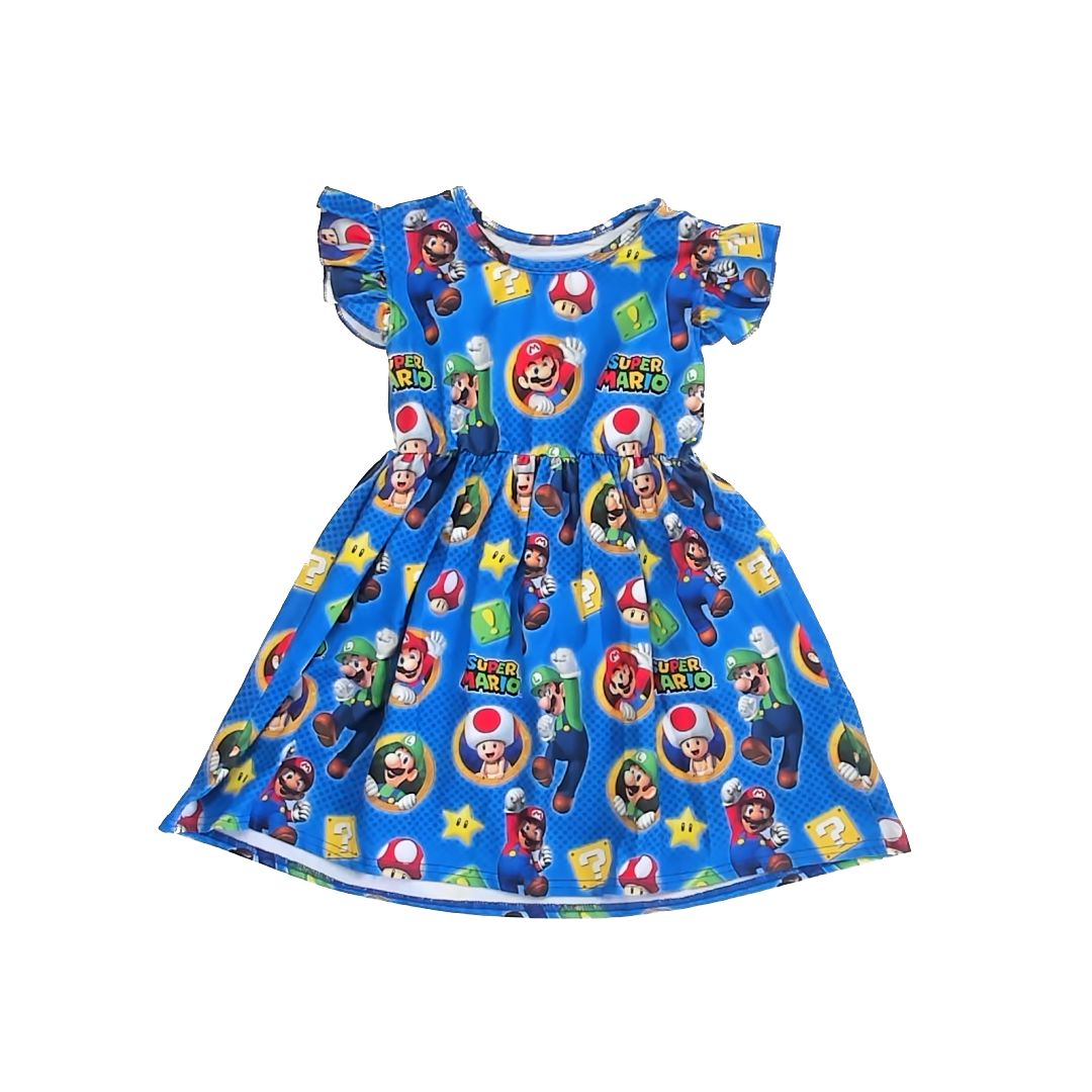 Unknown Girls Super Mario Dress Size: *5-6Y Super Mario