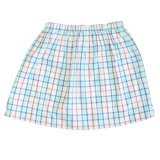 Classic Prep Girls Surf's up Plaid Skirt Size: 6-14 Years