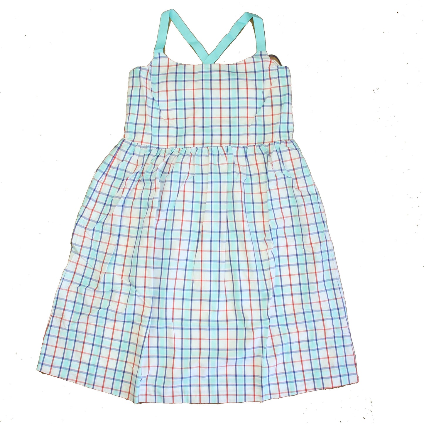 Classic Prep Girls Surf's Up Plaid Dress Size: 6-14 Years