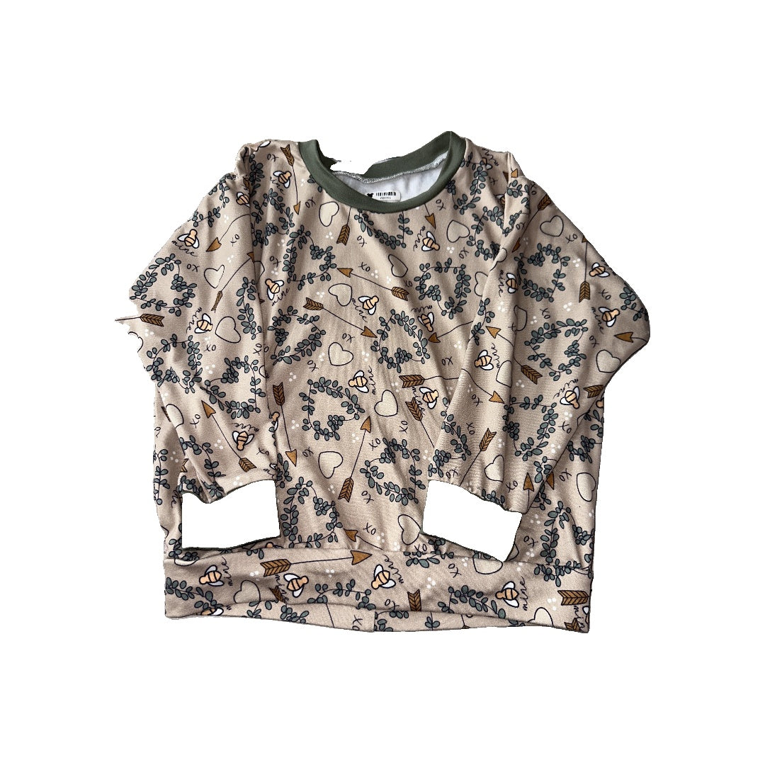 Girls Tan | Army Green Sweater Size: 3T Tan | Army Green