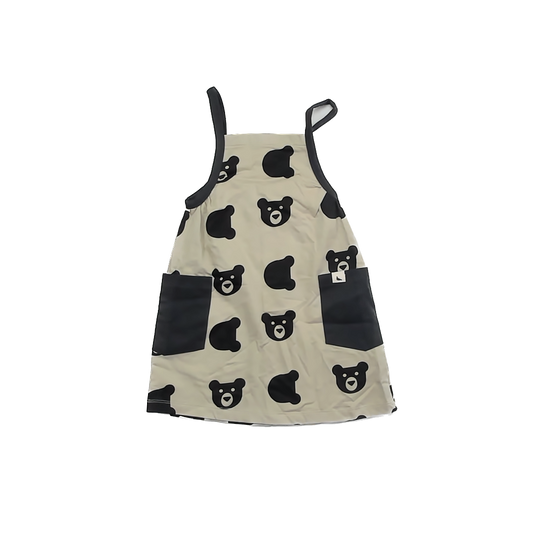 Turtledove London Girls Tan Bears Dress Size: 6-12 Months Tan Bears