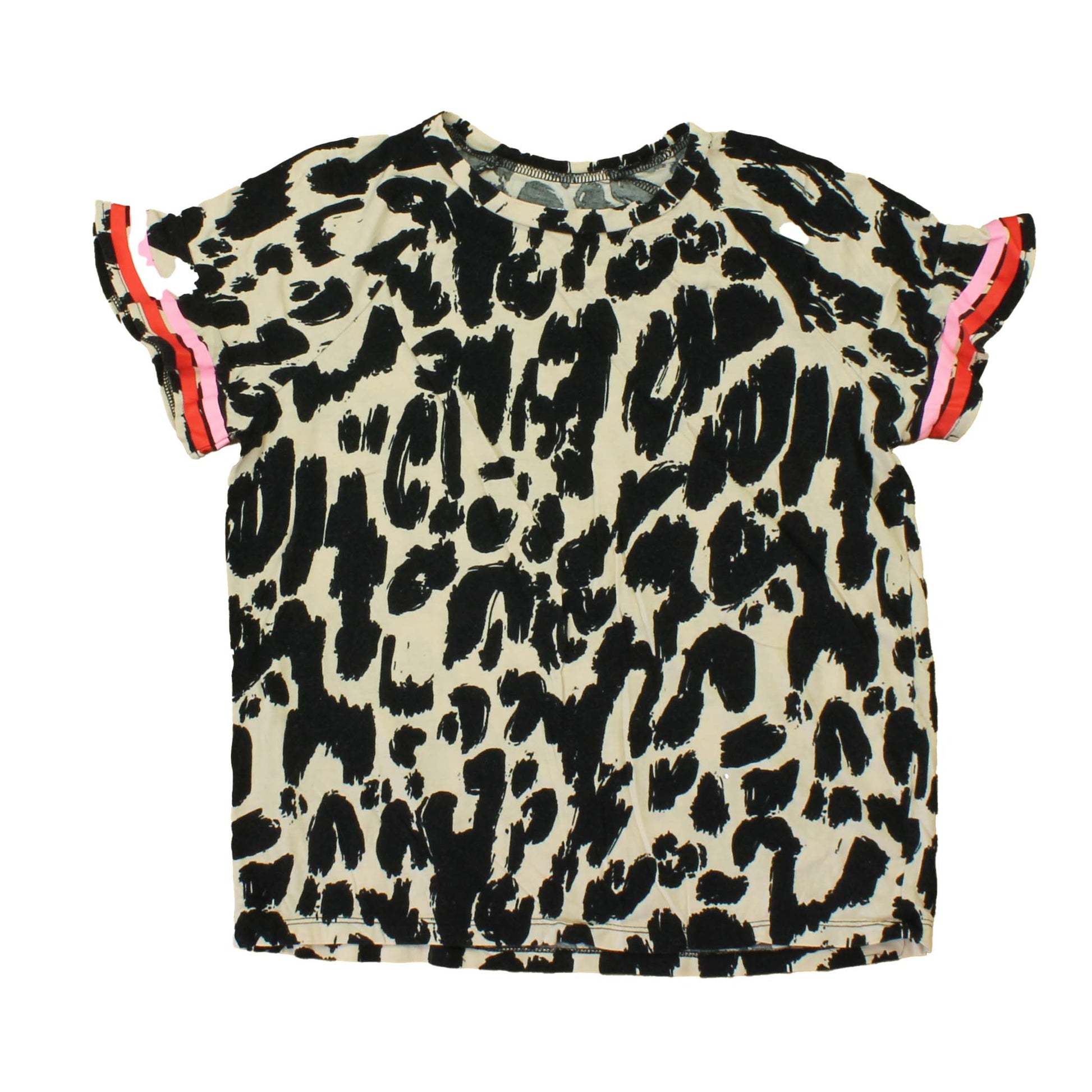 Rockets Of Awesome Girls Tan | Black | Pink T-Shirt Size: Big Girl Tan | Black | Pink