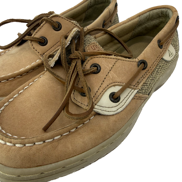 Sperry Boys Tan Bluefish 2 Eye Shoes Size: 1 Youth Tan Bluefish 2 Eye