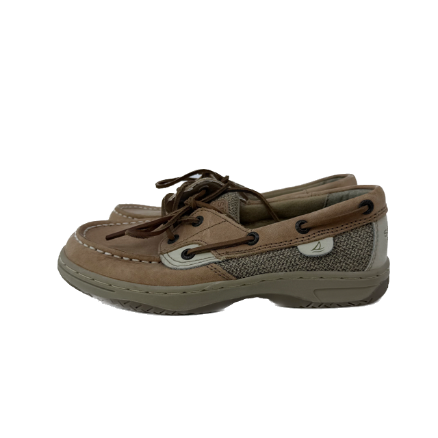 Sperry Boys Tan Bluefish 2 Eye Shoes Size: 1 Youth Tan Bluefish 2 Eye