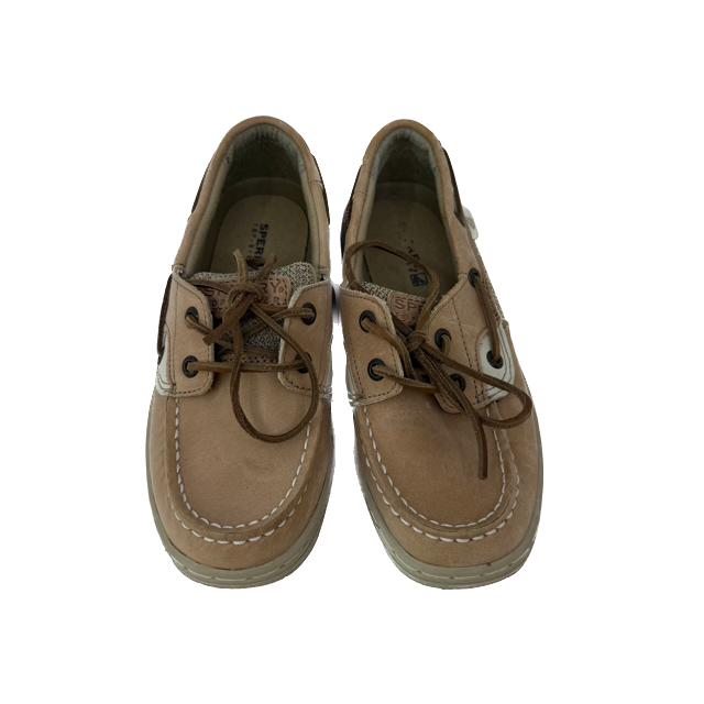 Sperry Boys Tan Bluefish 2 Eye Shoes Size: 1 Youth Tan Bluefish 2 Eye