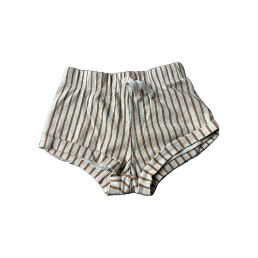 Colored Organics Girls Tan | Brown | Leaves Shorts Size: 18-24 months Tan | Brown | Leaves