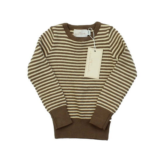 Sweet Threads Boys Tan | Brown | Stripes Sweater Size: 12 Months Tan | Brown | Stripes