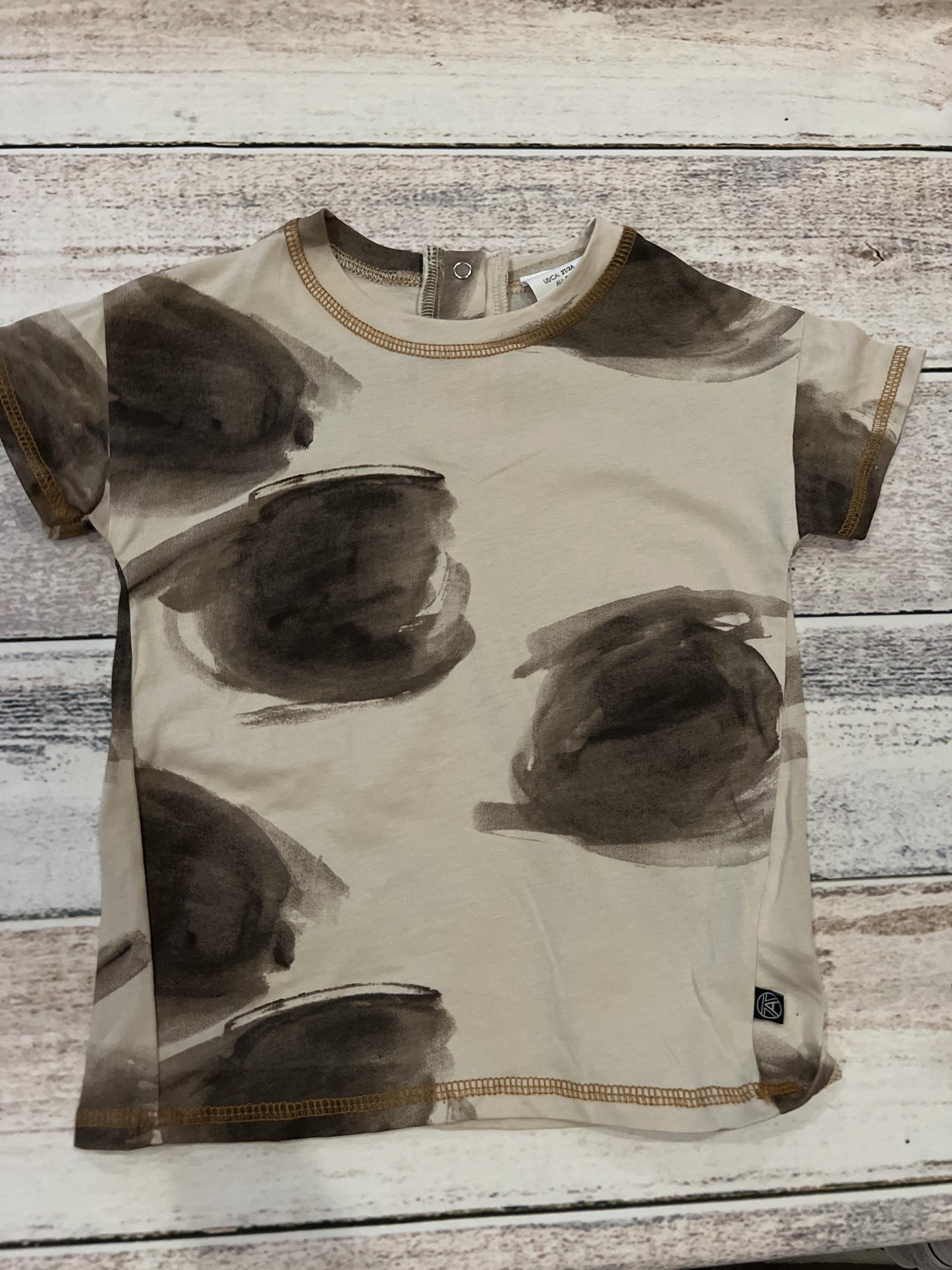 Kidding Around Boys Tan | Brown T-Shirt Size: 2T Tan | Brown