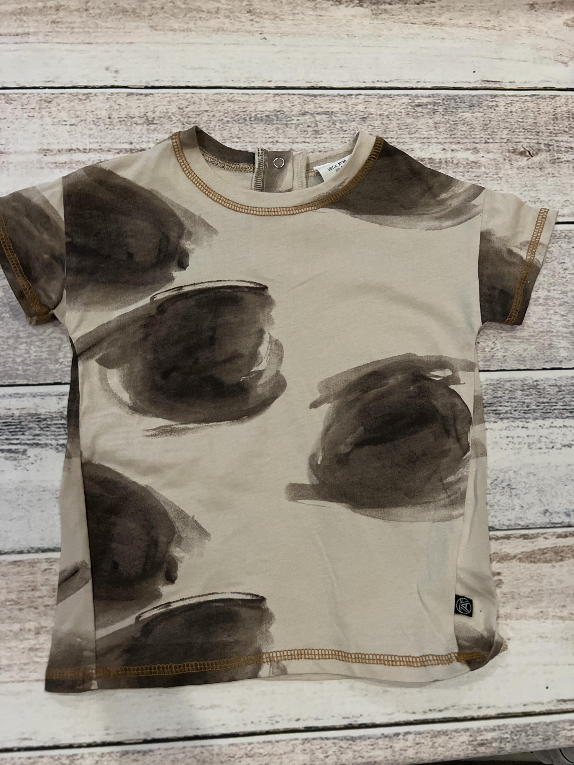 Kidding Around Boys Tan | Brown T-Shirt Size: 2T Tan | Brown