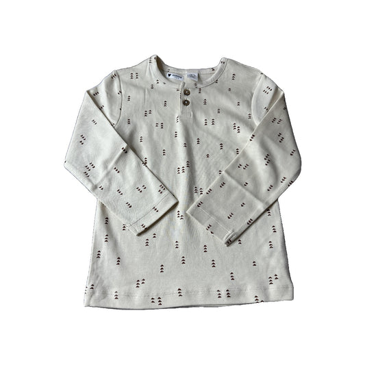Colored Organics Boys Tan | Brown Long Sleeve Shirt Size: 3T Tan | Brown