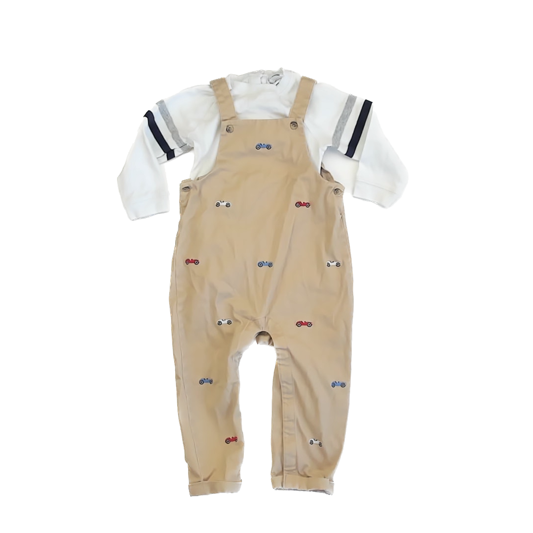 Janie and Jack Boys Tan Cars Apparel Sets Size: 18-24 Months Tan Cars