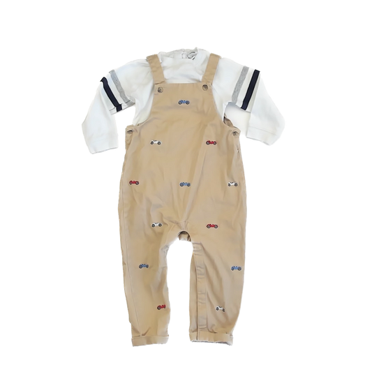 Janie and Jack Boys Tan Cars Apparel Sets Size: 18-24 Months Tan Cars