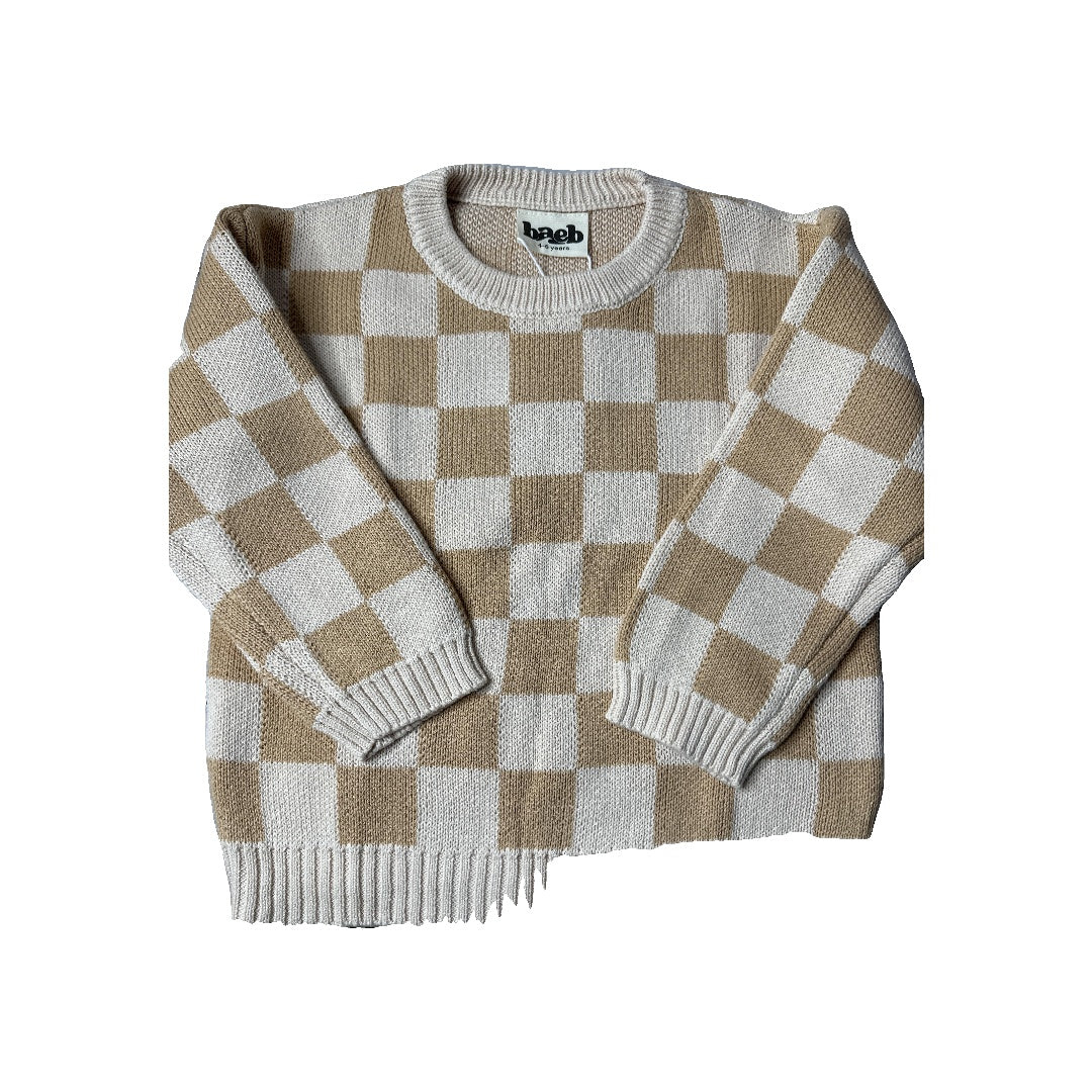 Baeb Basics Girls Tan | cream Sweater Size: 12-18 months Tan | cream