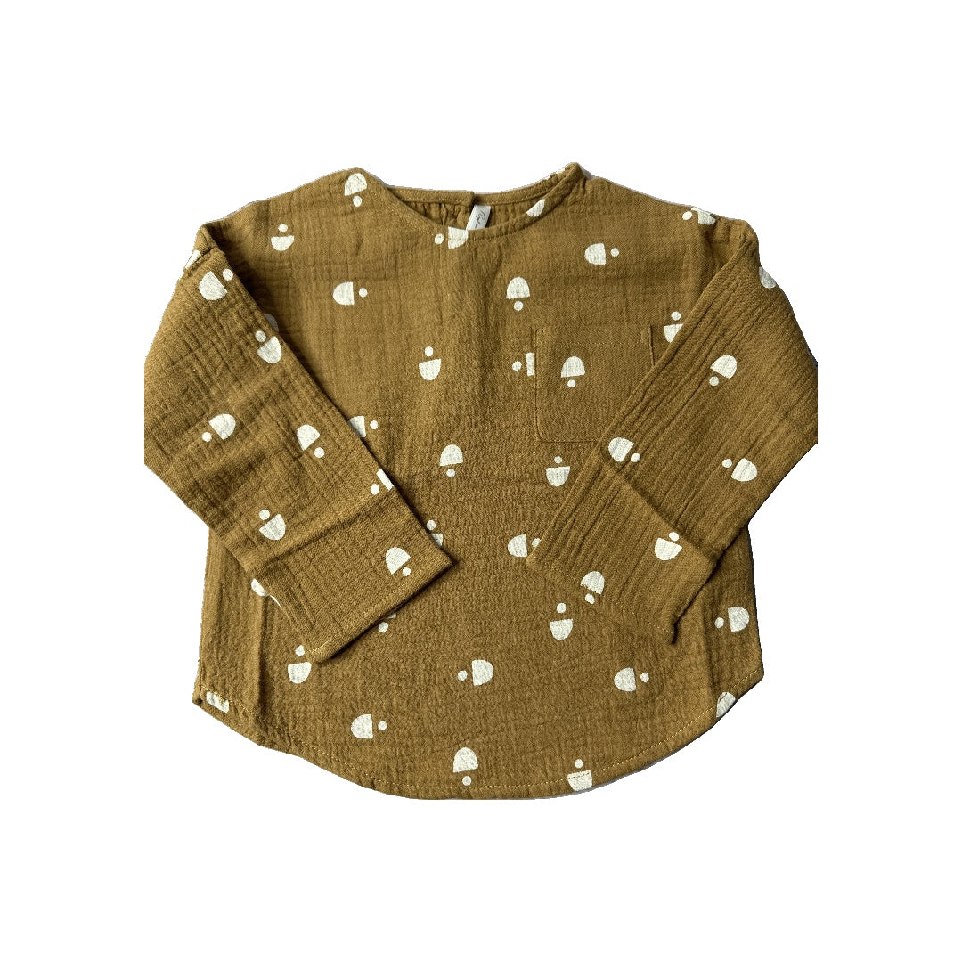 Rylee + Cru Unisex Tan | cream Long Sleeve Shirt Size: 18-24 months Tan | cream