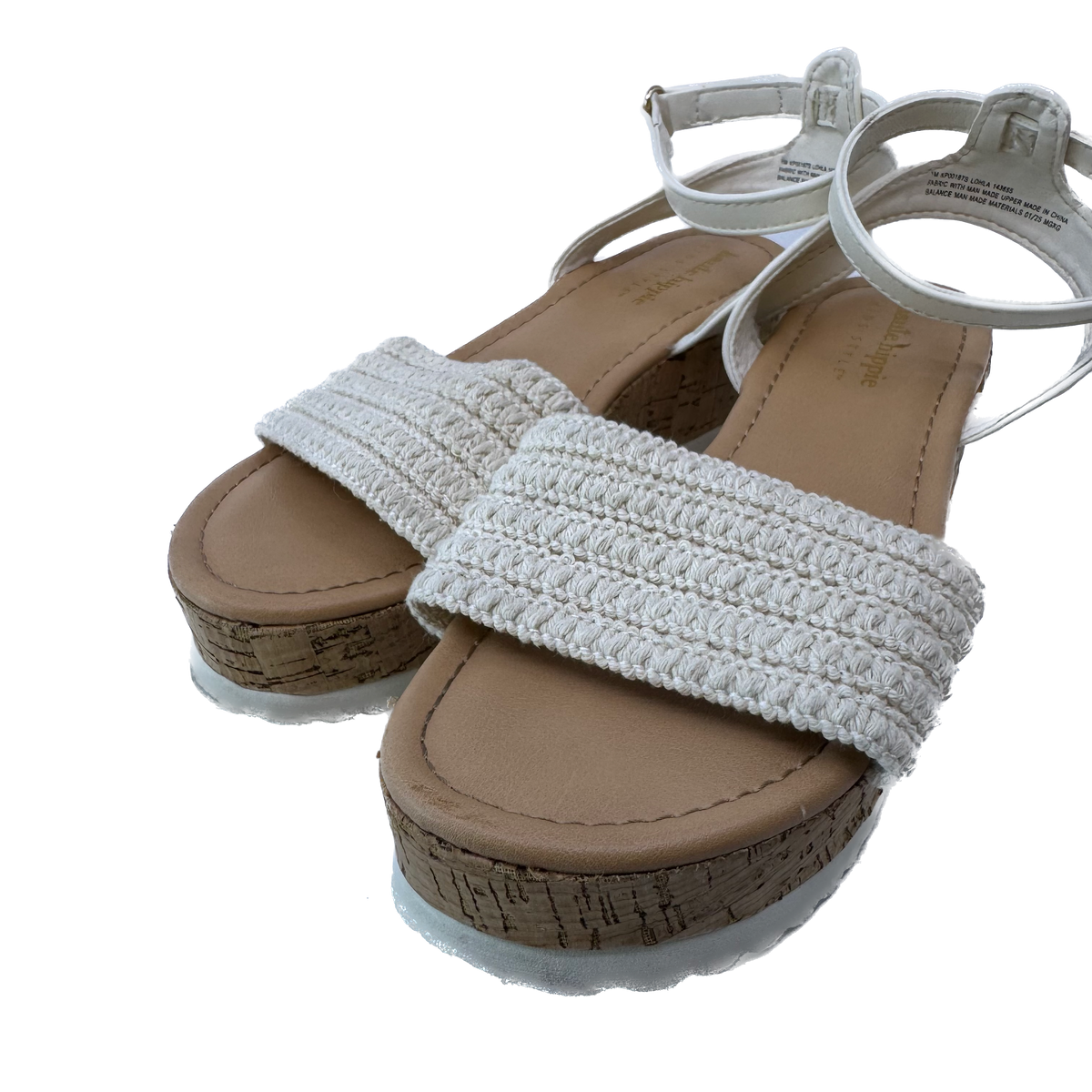 Haute Hippie Girls Tan | Cream Sandals Size: 1 Youth Tan | Cream