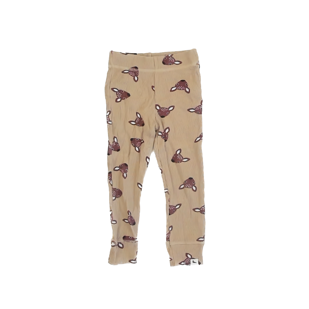 Turtledove London Unisex Tan Deer Leggings Size: 2-3T Tan Deer