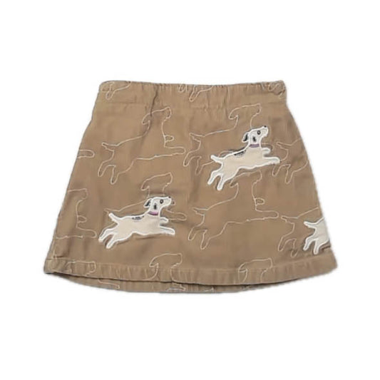 Lands' End Girls Tan Dogs Skirt Size: 3T Tan Dogs
