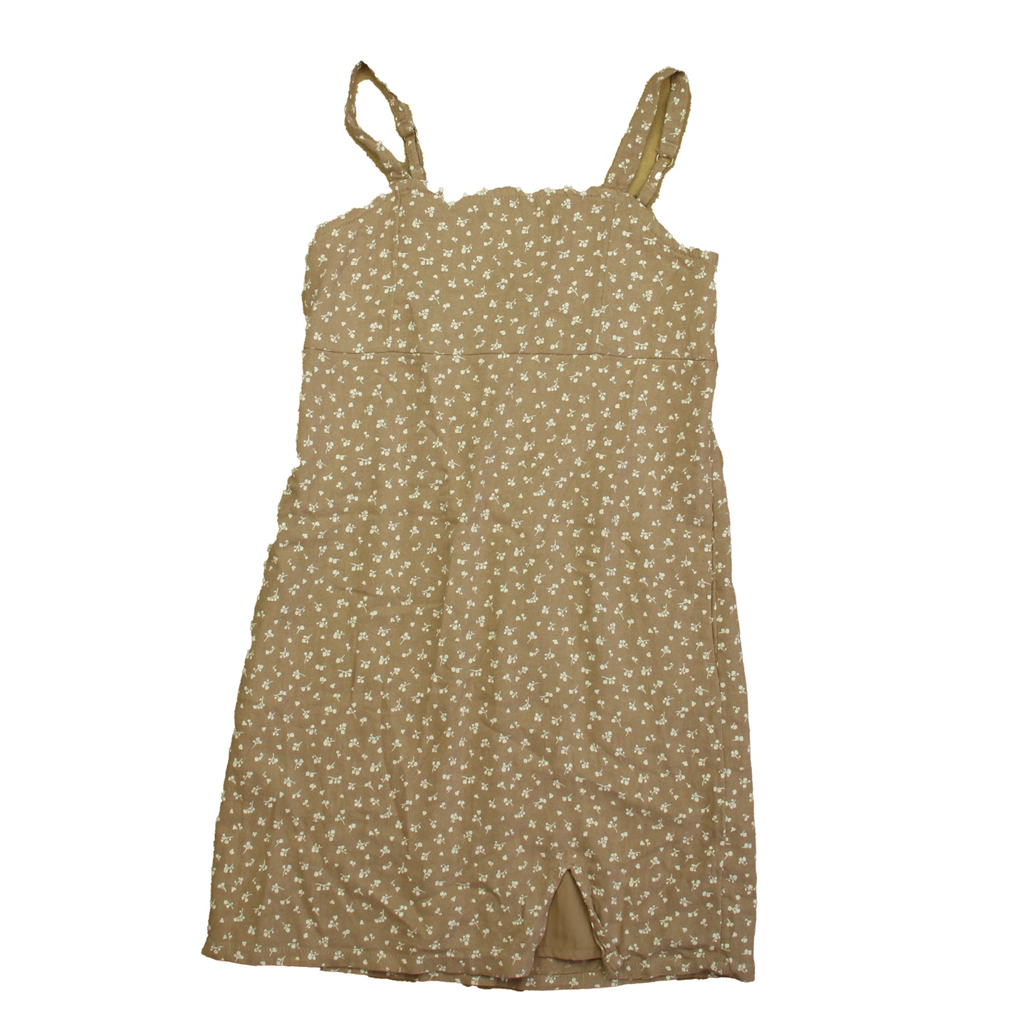 Abercrombie Girls Tan Floral Dress Size: 11-12 Years