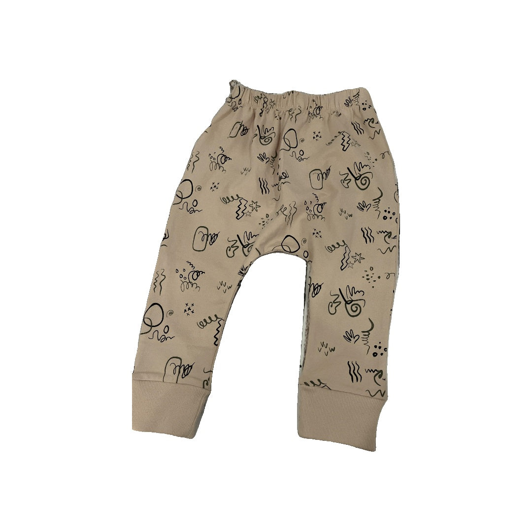 Open Edit Boys Tan | Forest Green | Pattern Pants Size: 3T Tan | Forest Green | Pattern