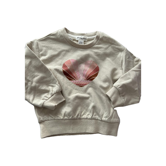 Miles Girls Tan | Graphic Sweatshirt Size: 18 months Tan | Graphic