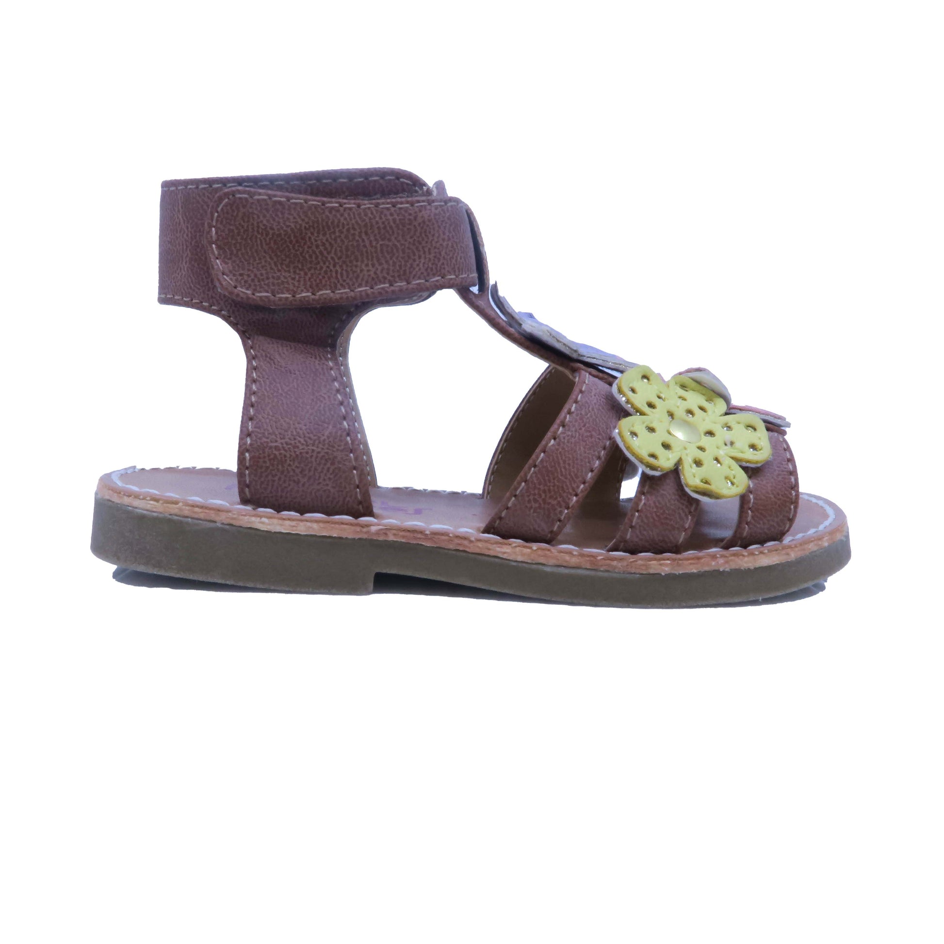 Rachel Shoes Boys Tan | Multi | Flowers Sandals Size: 6 Toddler Tan | Multi | Flowers