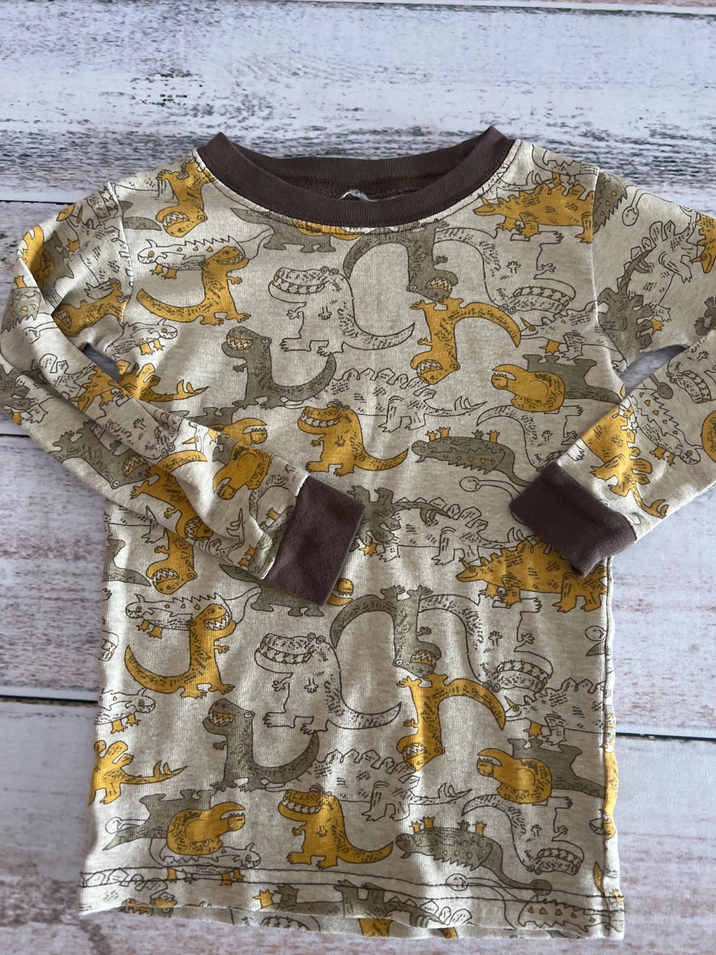 Old Navy Boys Tan | Mustard | Dinosaur Pajamas Size: 2T Tan | Mustard | Dinosaur