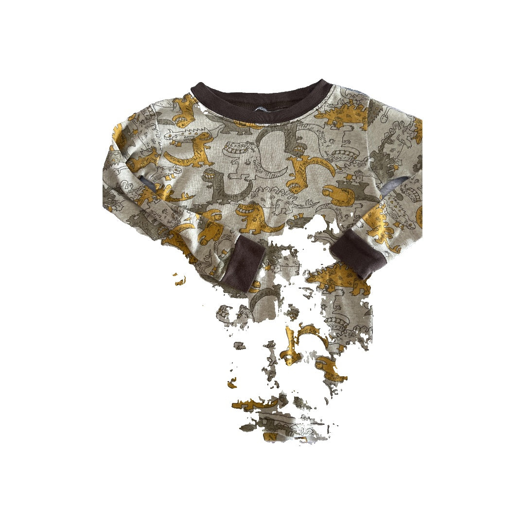 Old Navy Boys Tan | Mustard | Dinosaur Pajamas Size: 2T Tan | Mustard | Dinosaur