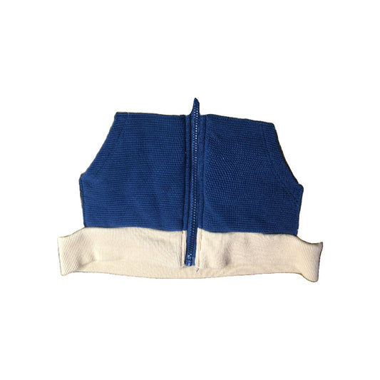 PL Baby Unisex Tan | Navy Blue Vest Size: 12-18 months Tan | Navy Blue