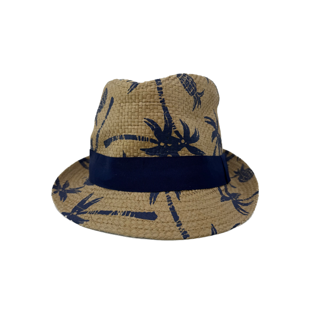Unknown Boys Tan | Navy Sun Hat Size: 12 Y Tan | Navy