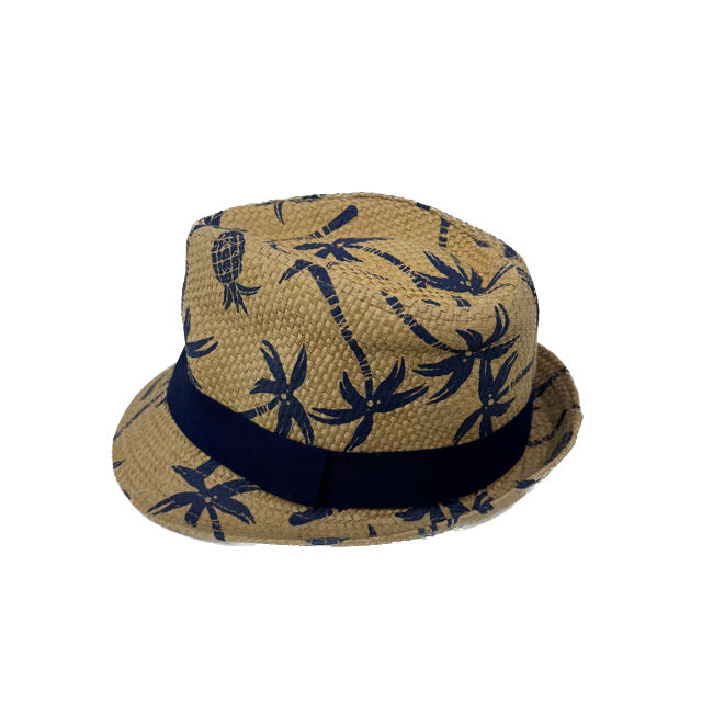 Unknown Boys Tan | Navy Sun Hat Size: 12 Y Tan | Navy