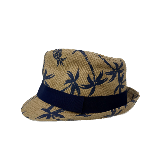 Unknown Boys Tan | Navy Sun Hat Size: 12 Y Tan | Navy