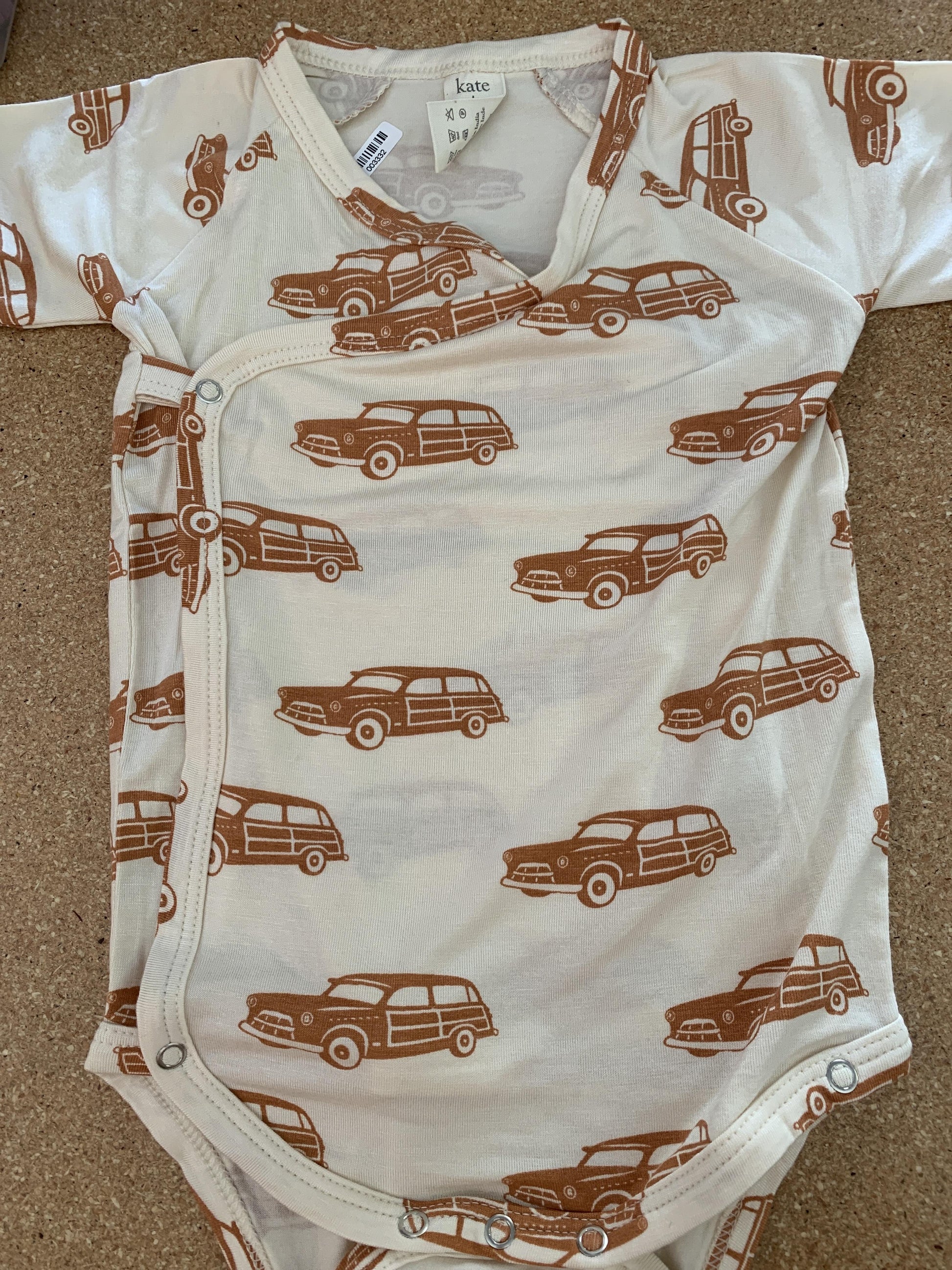 Kate Quinn Boys Tan | orange Onesie Size: 6-12 months Tan | orange