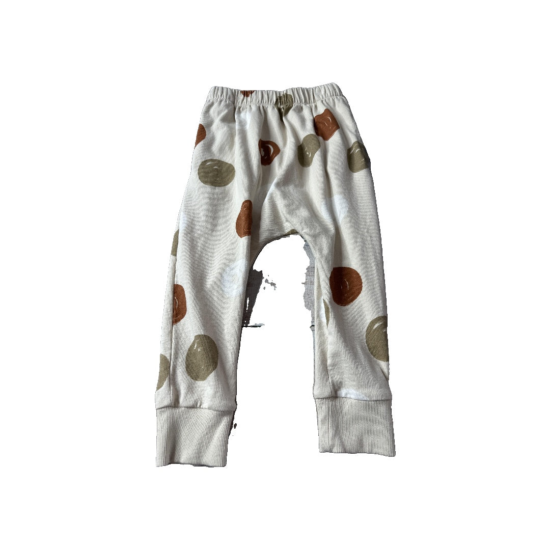 Open Edit Girls Tan | Pattern Pants Size: 4T Tan | Pattern
