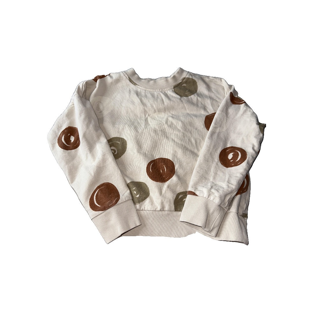 Open Edit Unisex Tan | Pattern Sweatshirt Size: 3T Tan | Pattern