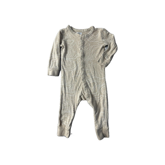 Colored Organics Unisex Tan | Pattern Long Sleeve Outfit Size: 3-6 months Tan | Pattern