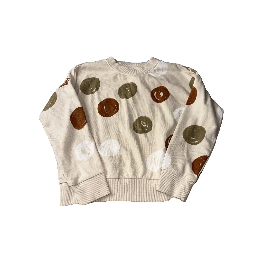 Open Edit Unisex Tan | Pattern Sweatshirt Size: 4T Tan | Pattern