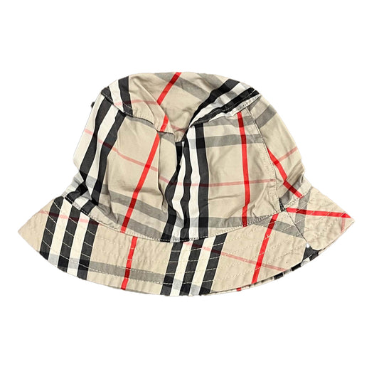 Burberry Unisex Tan Plaid Hat Size: 12 Months