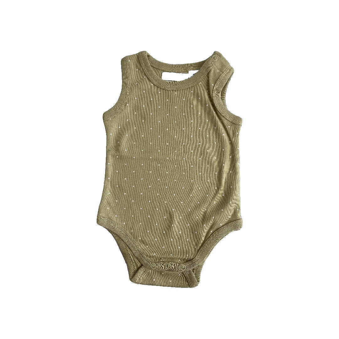 Jamie Kay Girls Tan | polka dot Tank Top Size: 6-12 months Tan | polka dot