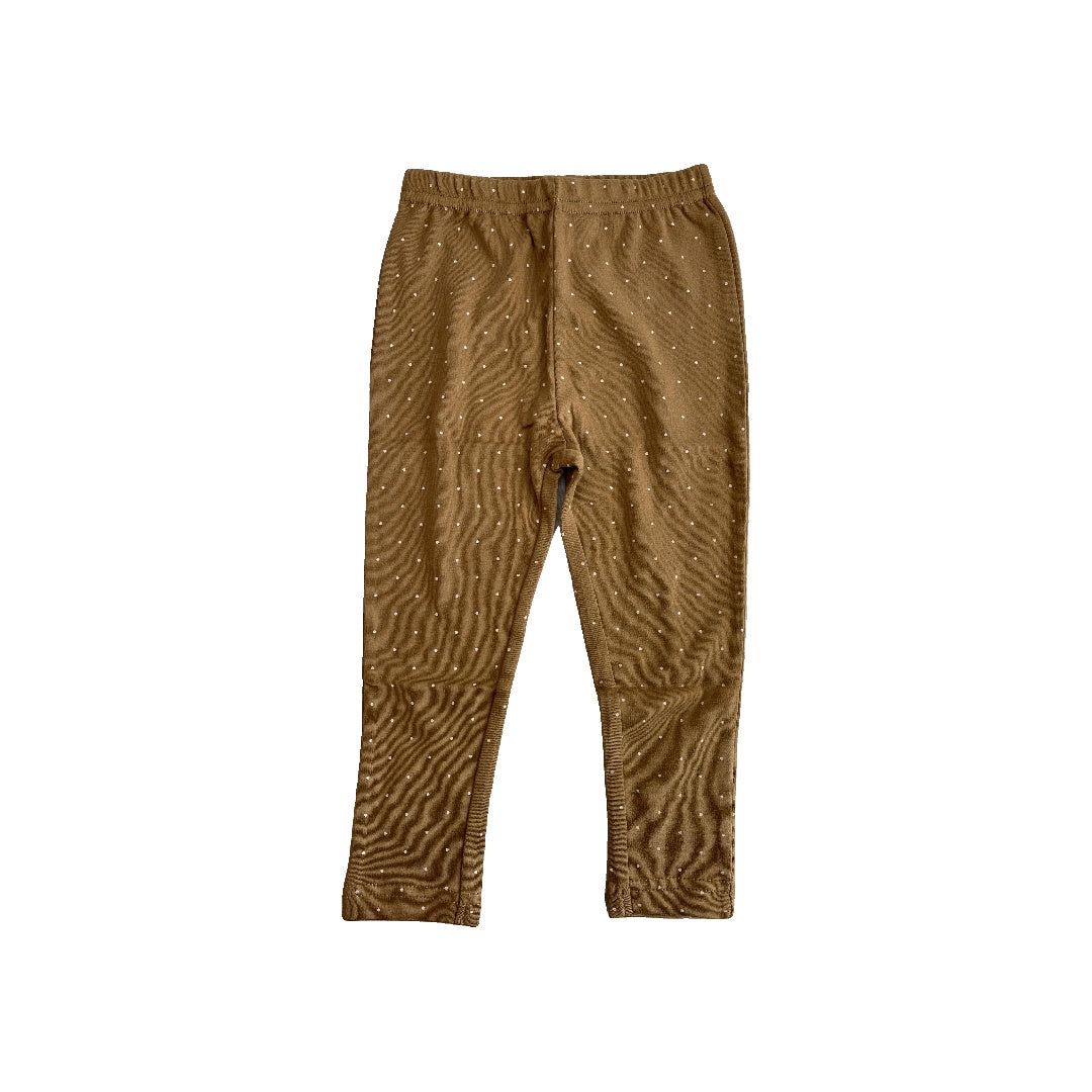 Jamie Kay Unisex Tan | polka dot Pajamas Size: 2T Tan | polka dot