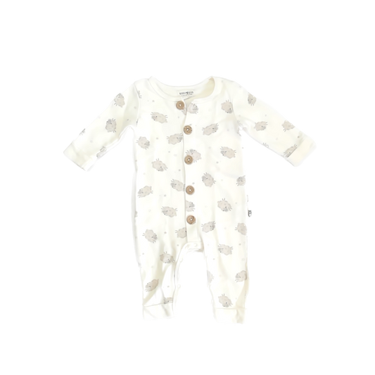 Rabbit + Bear Boys Tan Sheep Long Sleeve Outfit Size: 6-9 Months Tan Sheep