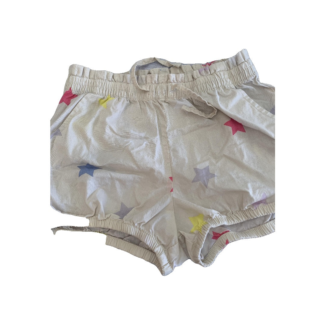 Zara Girls Tan | Stars Shorts Size: 4T Tan | Stars