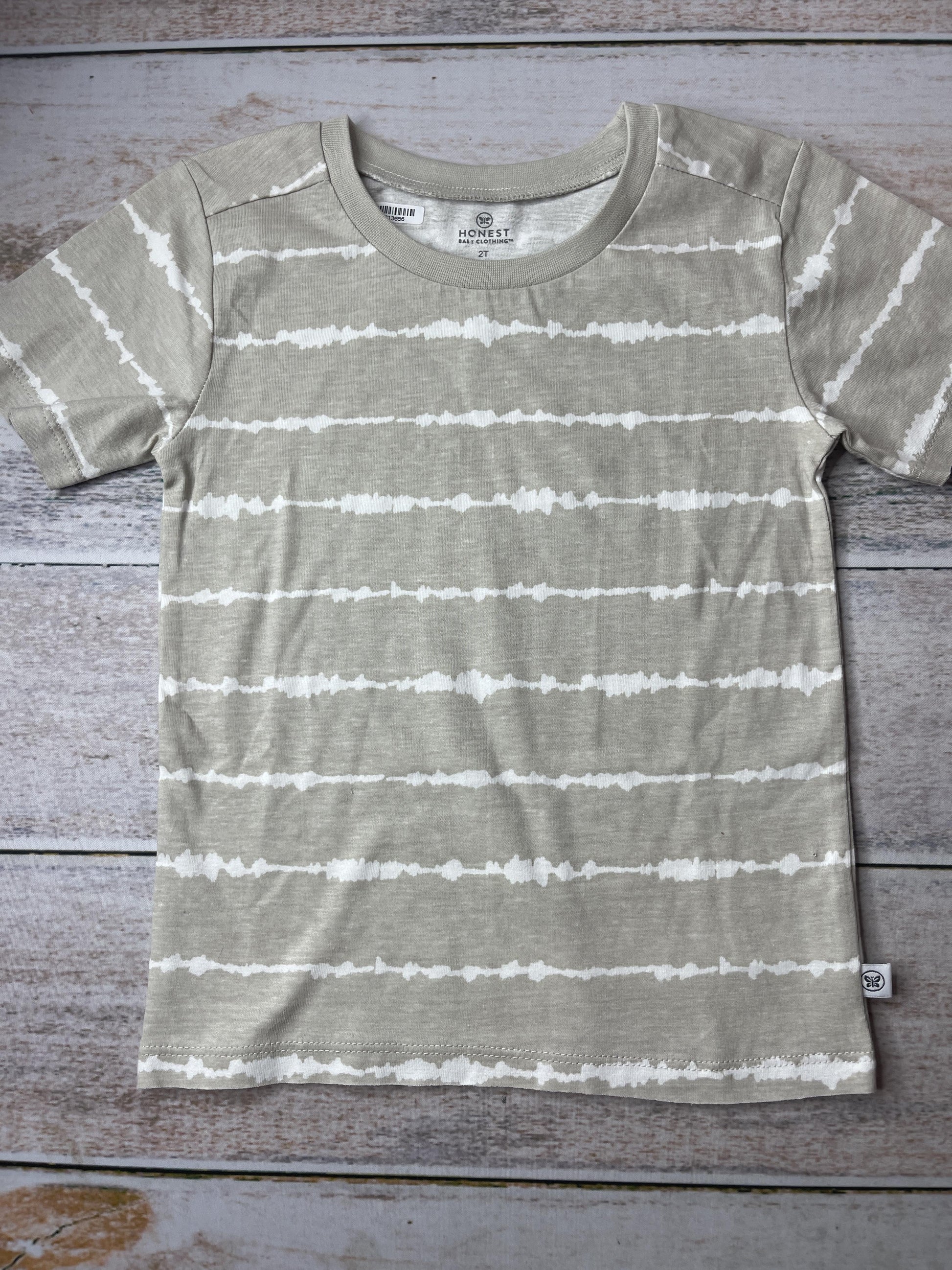 Honest co Boys Tan | Tie Dye T-Shirt Size: 2T Tan | Tie Dye