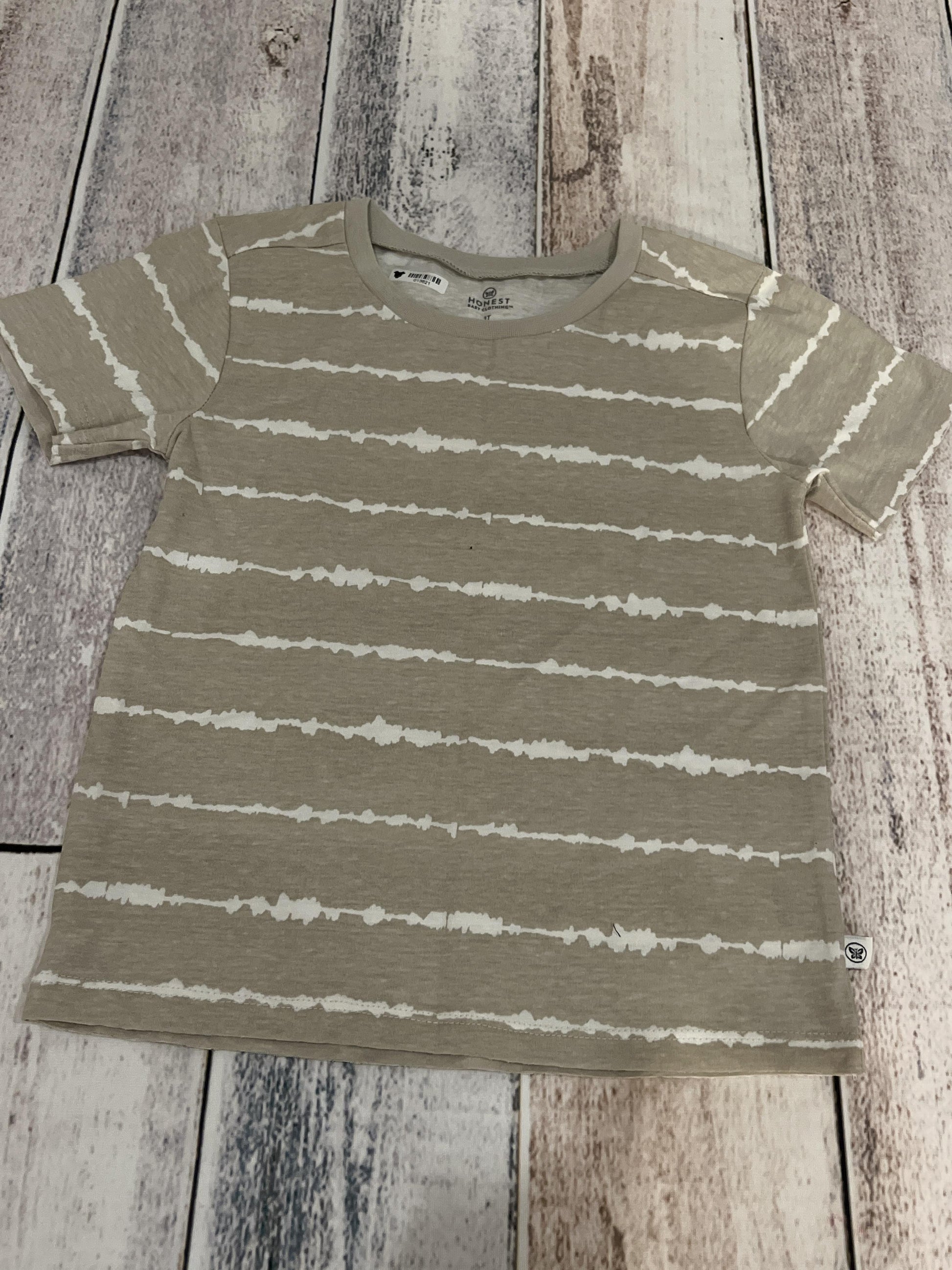 Honest co Unisex Tan | Tie Dye T-Shirt Size: 3T Tan | Tie Dye