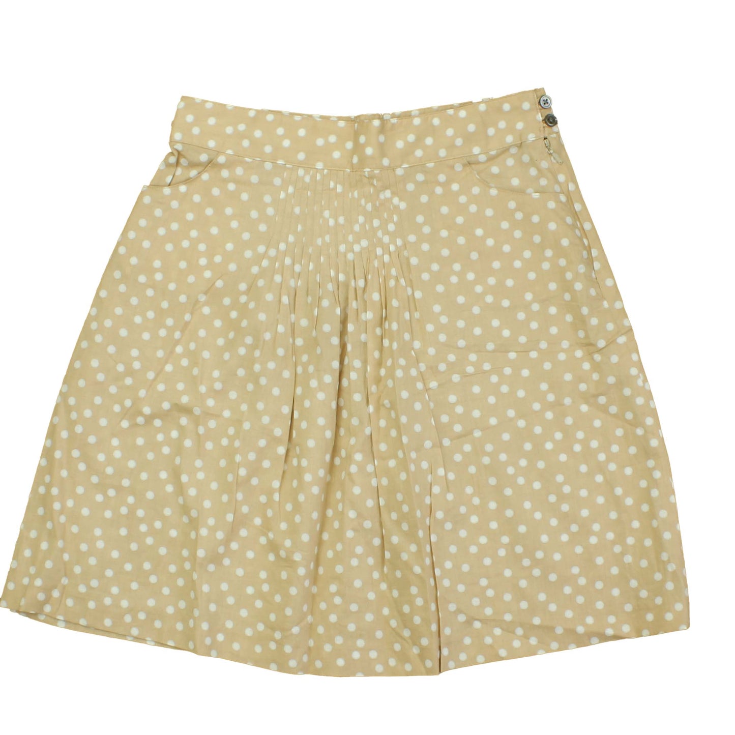 Jacadi Girls Tan | White | Dots Skirt Size: 12 Years