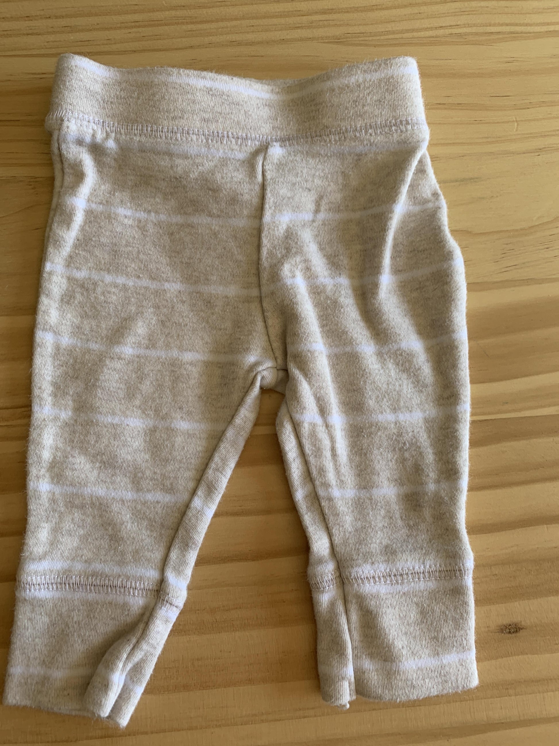 Cloud Island Boys Tan | White | Stripe Pants Size: Newborn Tan | White | Stripe
