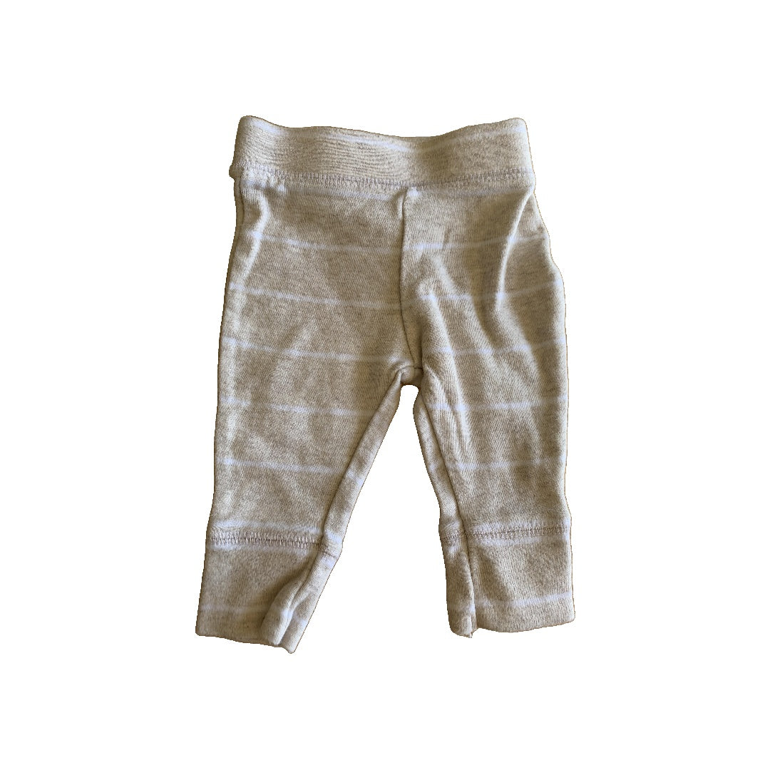 Cloud Island Boys Tan | White | Stripe Pants Size: Newborn Tan | White | Stripe