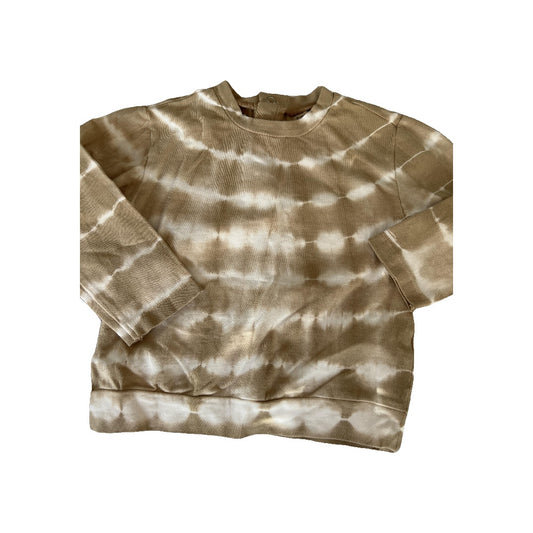 Focus Boys Tan | White | Tie Dye Long Sleeve Shirt Size: 24 months Tan | White | Tie Dye