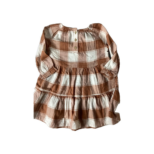 Carters Girls Tan | White Dress Size: 18 months Tan | White