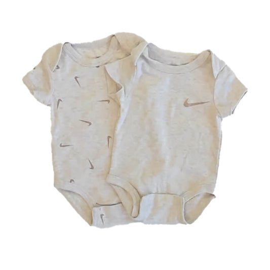 Nike Boys Tan | White Onesie Size: 3 Months Tan | White